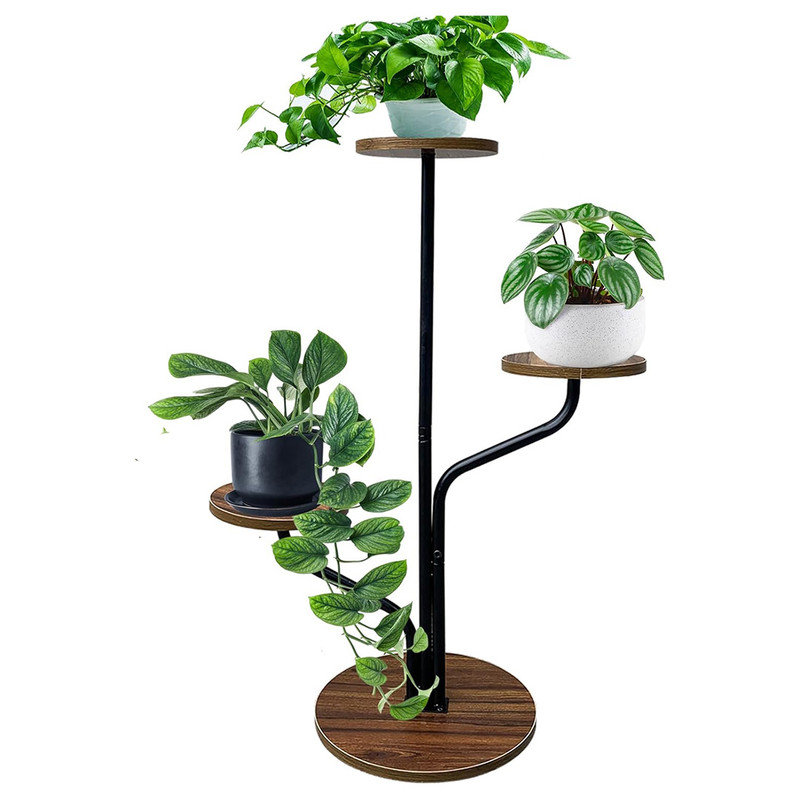 Arlmont Co 3 Tier Plant Stands For Indoor Plants Multiple Metal Wood